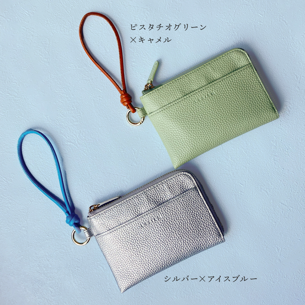 スマートキーケース レディース 2個収納 便利ポーチ キーケース カード収納 ポケットティッシュ 30代 40代 50代 ラシエム | LASIEM | 22