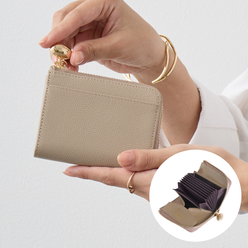 二つ折り財布 日本製 本革 姫路レザーレディース コンパクト 小さめ 極小 ミニ 小銭入れ ブランド 30代 40代 50代 ラシエム | LASIEM | 02