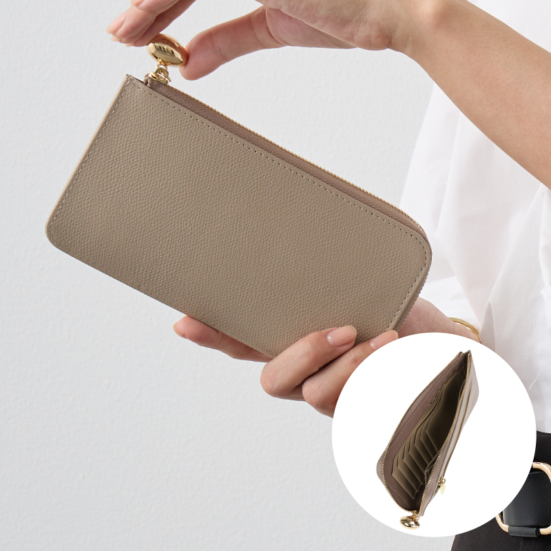 長財布 財布 日本製 本革 姫路レザー レディース 小さい長財布 薄い ブランド ミニ 30代 40代 50代 ラシエム | LASIEM | 02