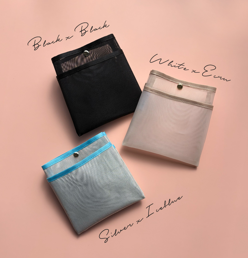 メッシュポーチ ハンカチポーチ メッシュ かわいい おしゃれ 清潔 衛生的 ケース 30代 40代 50代 ラシエム |  | 21