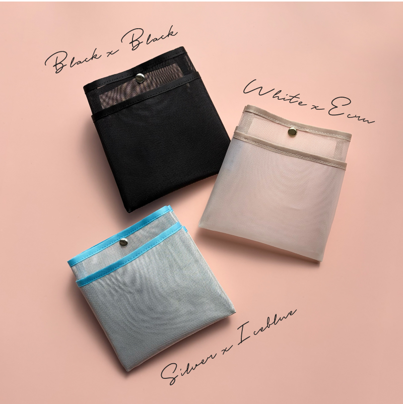 ＼新色追加／メッシュポーチ ハンカチポーチ メッシュ かわいい おしゃれ 清潔 衛生的 ケース 30代 40代 50代 ラシエム |  | 26