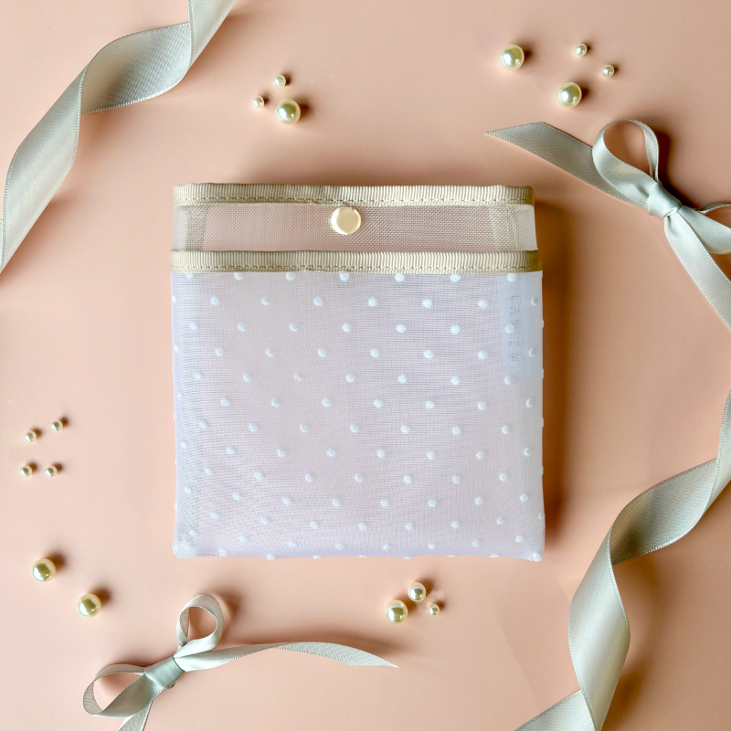 ＼新色追加／メッシュポーチ ハンカチポーチ メッシュ かわいい おしゃれ 清潔 衛生的 ケース 30代 40代 50代 ラシエム |  | 07