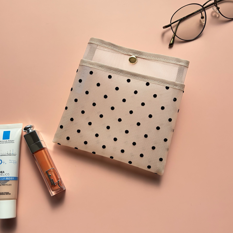 メッシュポーチ ハンカチポーチ メッシュ かわいい おしゃれ 清潔 衛生的 ケース 30代 40代 50代 ラシエム |  | 02