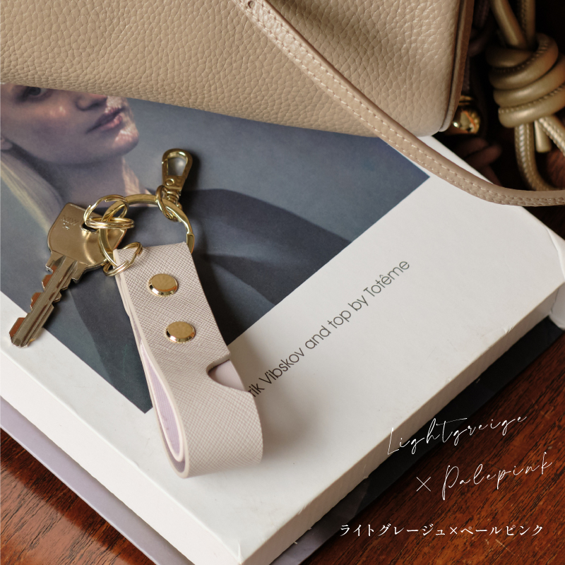 キーホルダー キーリング レザー 革 本革 レディース バイカラー おしゃれ 可愛い スマートキー | LASIEM | 14
