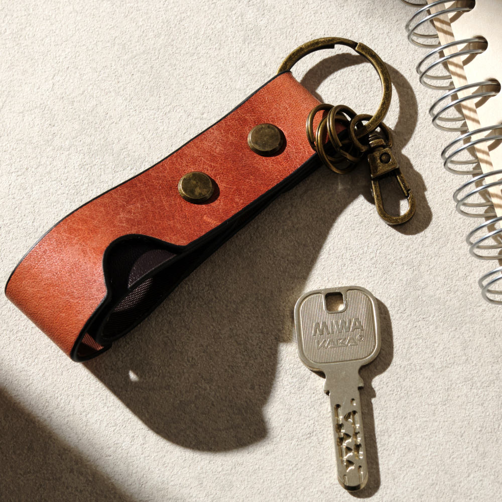 キーホルダー キーリング レザー 革 本革 メンズ バイカラー ブランド おしゃれ お洒落 かっこいい | LASIEM | 04