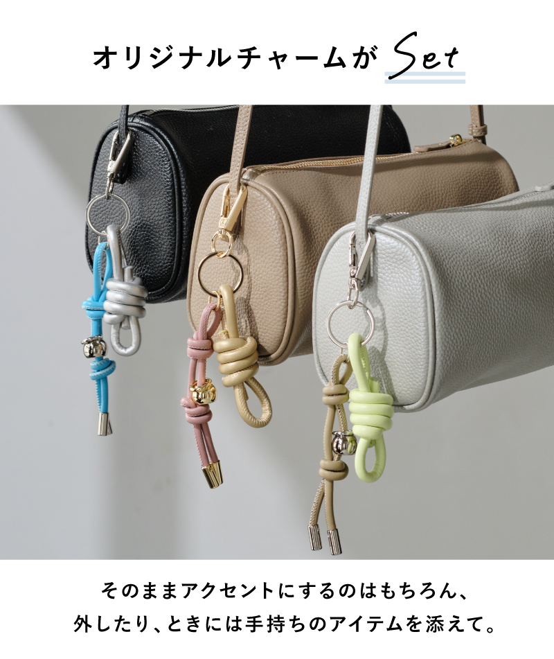 ショルダーバッグ レディース 斜めがけ ミニショルダー バッグ 本革 軽量 軽い バッグチャーム ラシエム | LASIEM | 06