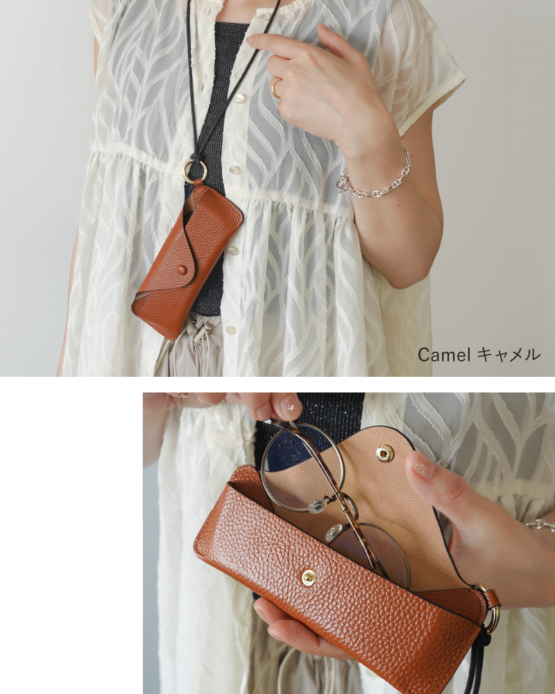 ＼1/3までクーポンで20％off／メガネケース 本革 ストラップ付き サングラス 老眼鏡 眼鏡ケース 使いやすい 30代 40代 50代 ラシエム |  | 10