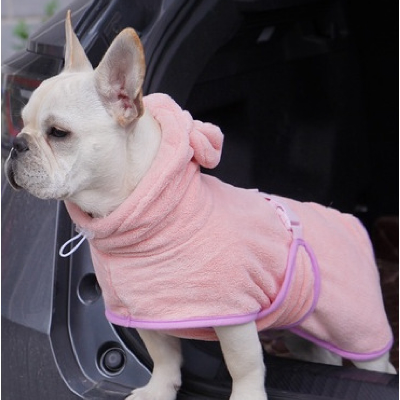 ペット 吸水タオル バスタオル バスローブ 着れるバスタオル 犬用バスローブ マイクロファイバー ラシエム |  | 01