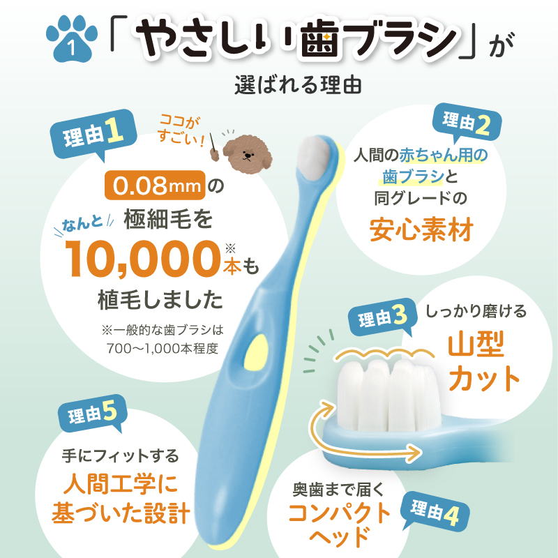 ペット 歯ブラシ 歯ぶらし 犬 猫 はぶらし 歯磨き 痛くない 超極細毛 ラシエム |  | 03