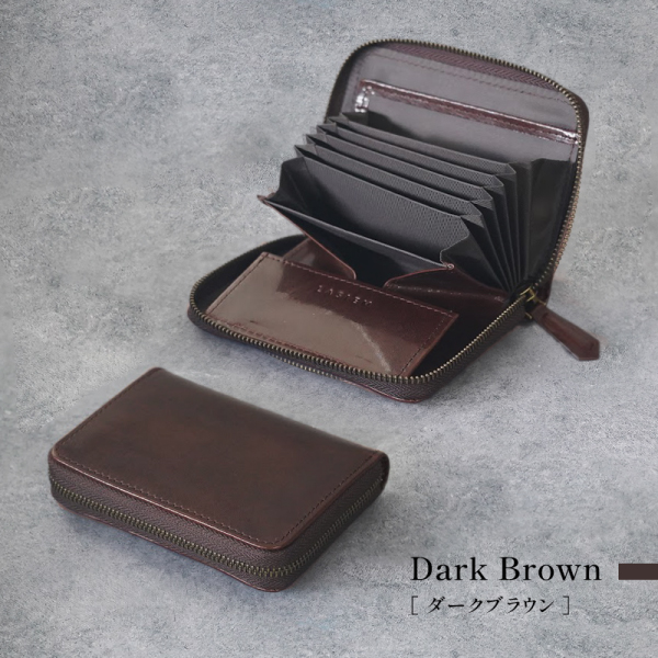 二つ折り財布 メンズ 本革 ミニ財布 小さい財布 コンパクト カードケース 30代 40代 50代 ラシエム | LASIEM | 03