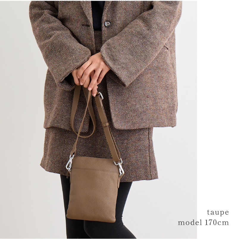 スマホショルダー 本革 レディース メンズ スマホポシェット サコッシュ 斜めがけ 軽いバッグ 30代 40代 50代 ラシエム | LASIEM | 10