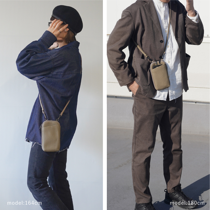 スマホショルダー メンズ 革 ブランド スマホポーチ ショルダー レザー プレゼント ギフト ラシエム | LASIEM | 11