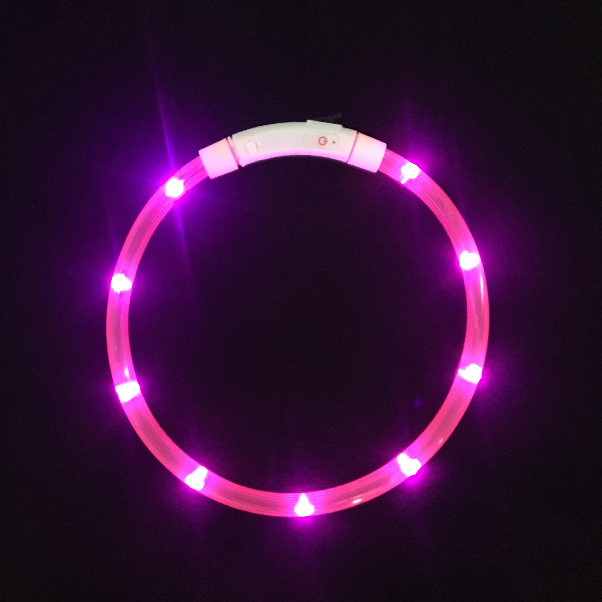 光る首輪 犬用 レインボー usb 充電 首輪 犬 猫 大型犬 小型犬 ペット LED ライト ラシエム |  | 03