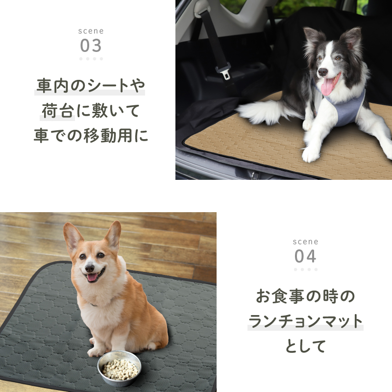 ペットシーツ 2枚セット 洗える レギュラー ワイド 犬 マット 防水 車 ラシエム |  | 13