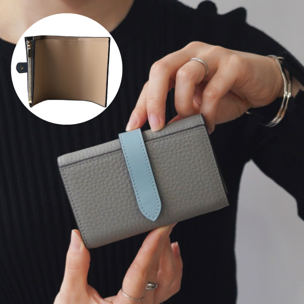 三つ折り財布 レディース 本革 ミニ財布 小さい財布 コンパクト ミニウォレット 30代 40代 50代 ラシエム | LASIEM | 05