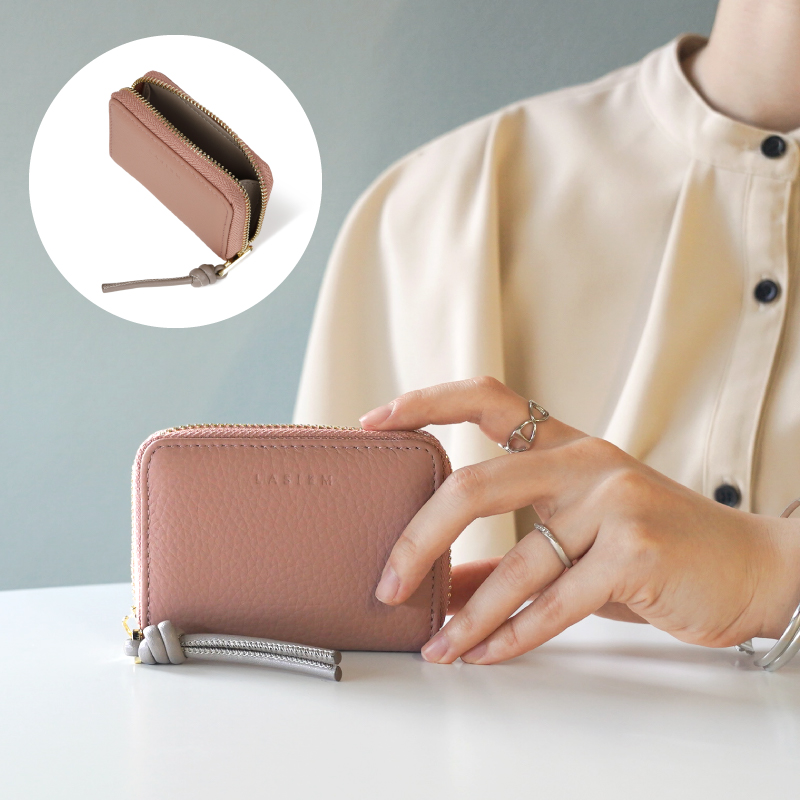 キーケース レディース スマートキーケース スマートキー 革 本革 レザー 小銭入れ カード 車 家 免許証 鍵 ラシエム | LASIEM | 04