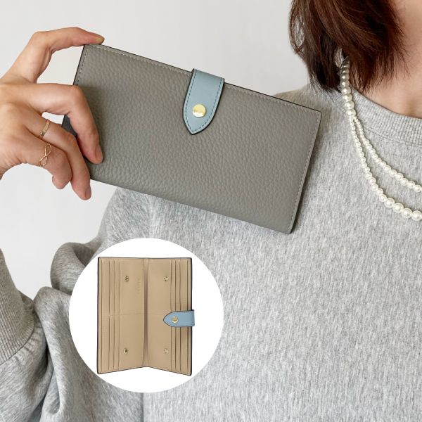 長財布 レディース 薄い財布 薄型長財布 スリム 本革 大容量 スキミング防止 かわいい おしゃれ 30代 40代 50代 ラシエム | LASIEM | 05