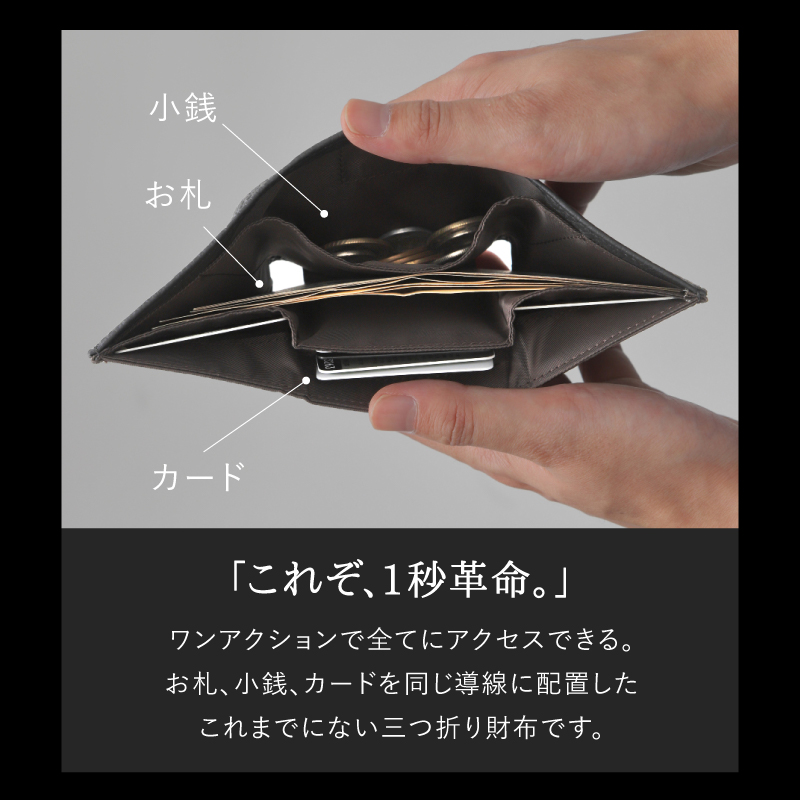＼1/3までクーポンで20％off／三つ折り財布 メンズ 本革 ミニ財布 小さい 薄型 コンパクト 牛革 30代 40代 50代 ラシエム | LASIEM | 10