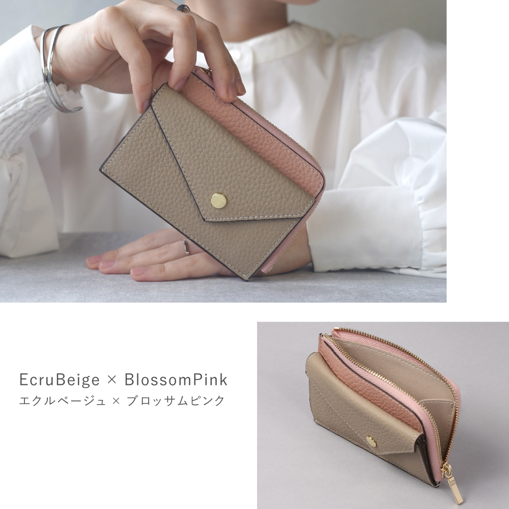 フラグメントケース ミニ財布 レディース 本革 小銭入れ付き 薄型 薄い スリム カードケース 30代 40代 50代 ラシエム | LASIEM | 09