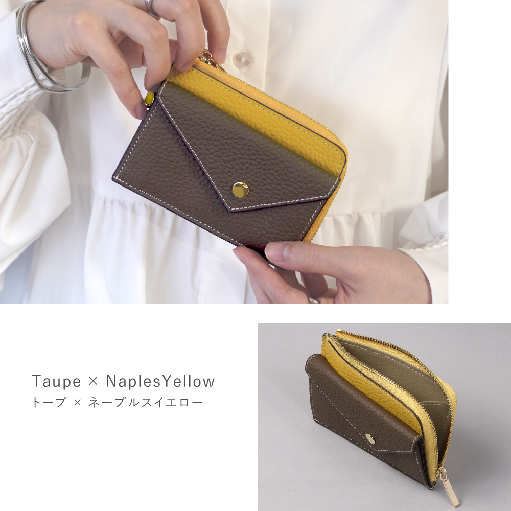 フラグメントケース ミニ財布 レディース 本革 小銭入れ付き 薄型 薄い スリム カードケース 30代 40代 50代 ラシエム | LASIEM | 10