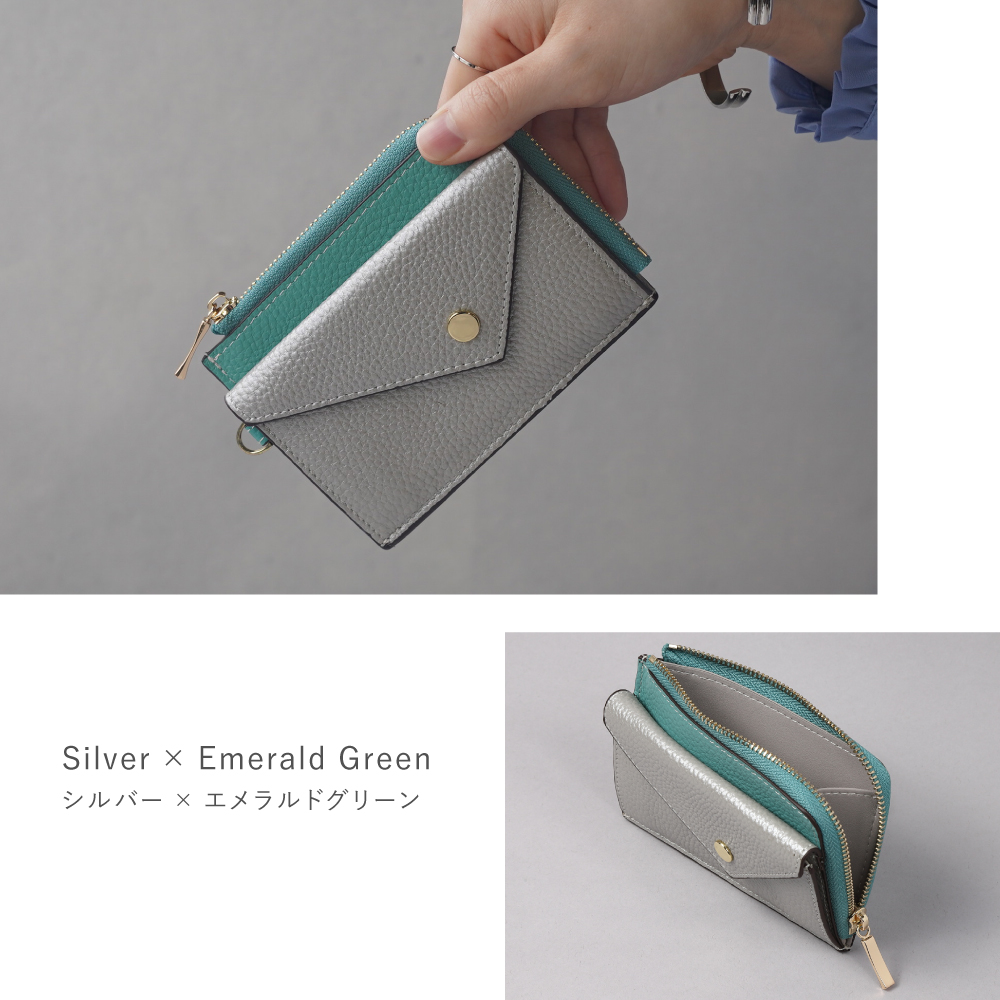 フラグメントケース ミニ財布 レディース 本革 小銭入れ付き 薄型 薄い スリム カードケース 30代 40代 50代 ラシエム | LASIEM | 11