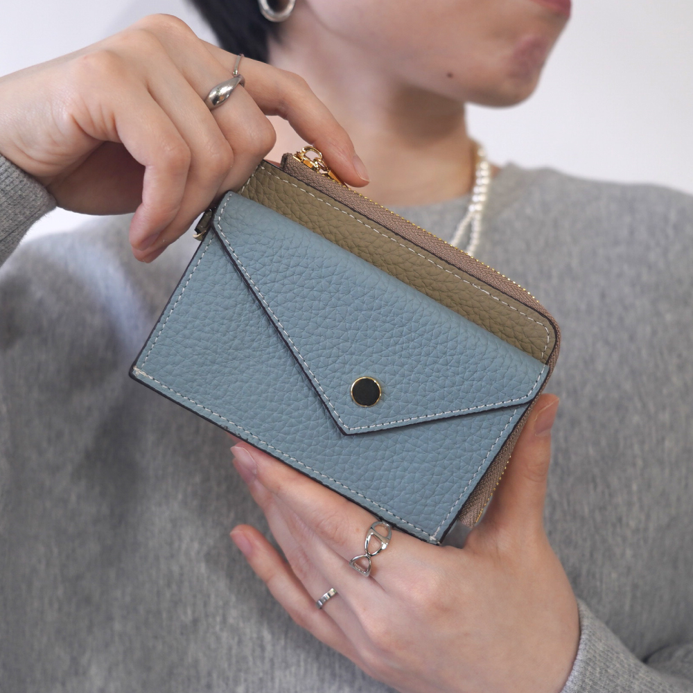 フラグメントケース ミニ財布 レディース 本革 小銭入れ付き 薄型 薄い スリム カードケース 30代 40代 50代 ラシエム | LASIEM | 02