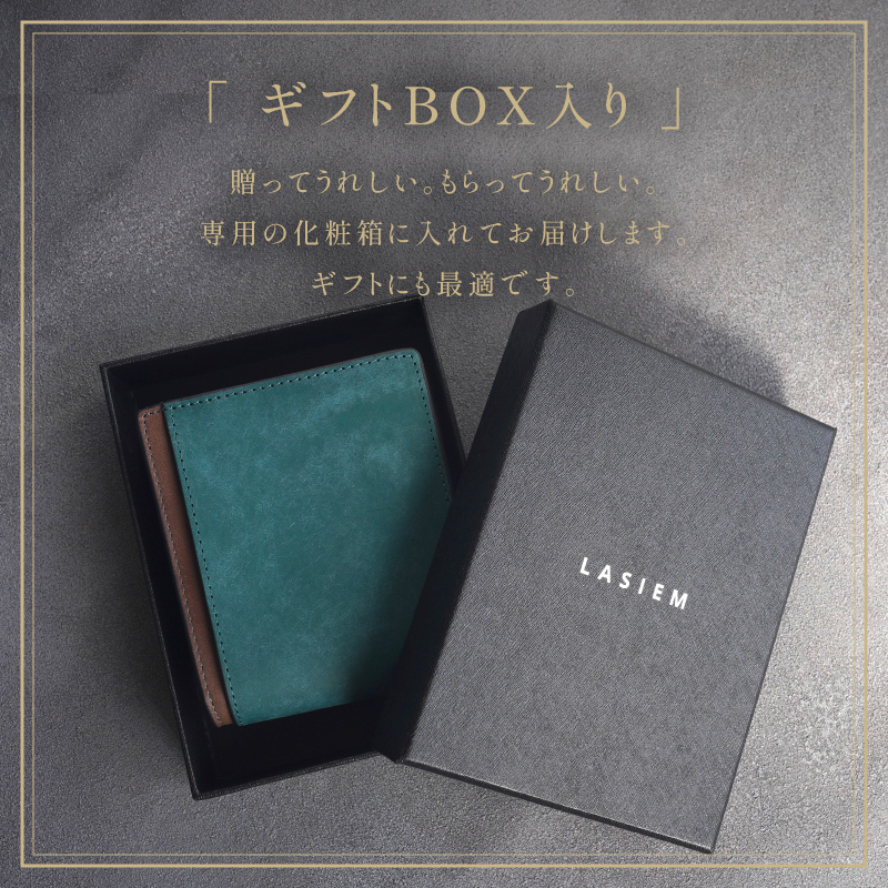 二つ折り財布 メンズ 本革 2つ折り ミニ財布 小さい財布  ミニウォレット 折りたたみ財布 薄型 薄い おしゃれ  ラシエム | LASIEM | 21