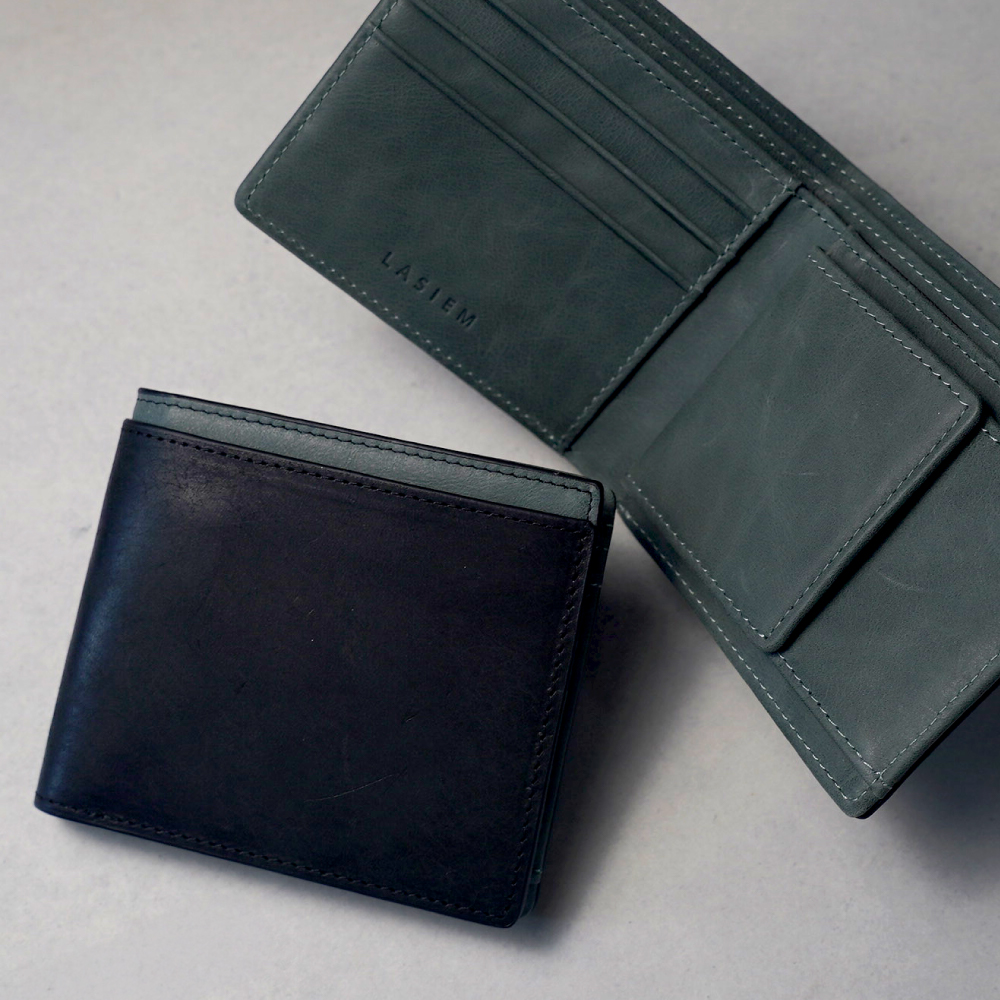 二つ折り財布 メンズ 本革 2つ折り ミニ財布 小さい財布  ミニウォレット 折りたたみ財布 薄型 薄い おしゃれ  ラシエム | LASIEM | 04