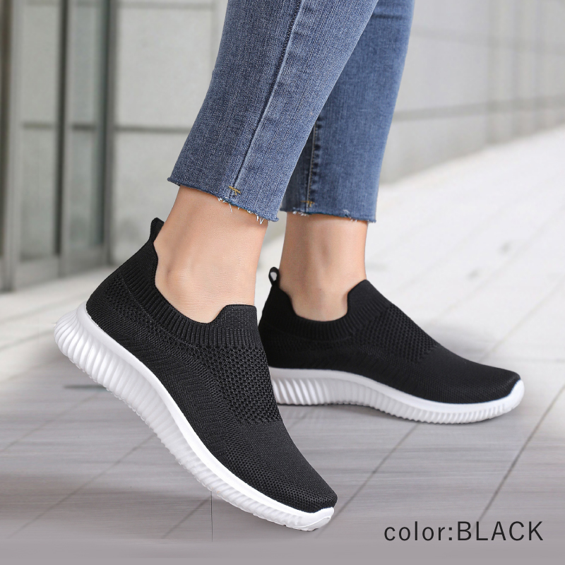 ＼1/3までクーポンで20％off／スリッポン スニーカー レディース 軽量 50代 歩きやすい クッション 黒 グレー ピンク ラシエム | LASIEM | 09