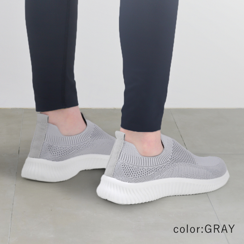 ＼1/3までクーポンで20％off／スリッポン スニーカー レディース 軽量 50代 歩きやすい クッション 黒 グレー ピンク ラシエム | LASIEM | 11