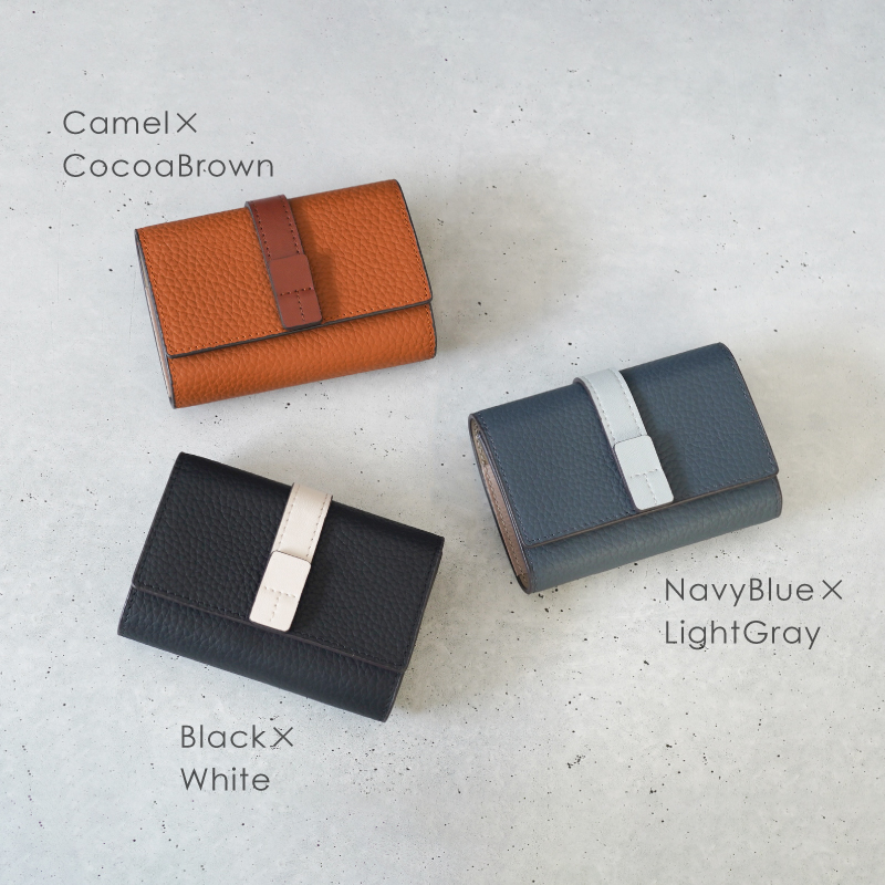 カードケース レディース 本革 三つ折り ベルト付き スキミング防止 おしゃれ かわいい 30代 40代 50代 ラシエム | LASIEM | 18