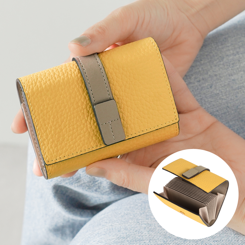 カードケース レディース 本革 三つ折り ベルト付き スキミング防止 おしゃれ かわいい 30代 40代 50代 ラシエム | LASIEM | 06