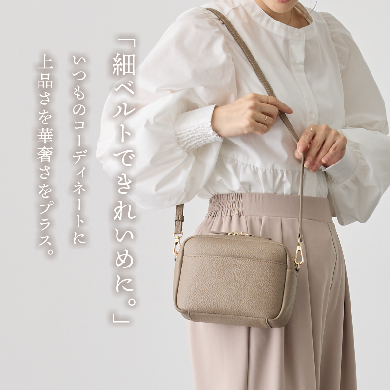 ショルダーバッグ レディース 斜めがけ レザー ブランド 小さめ 軽い ミニバッグ ポシェット コンパクト かわいい 関連画像4