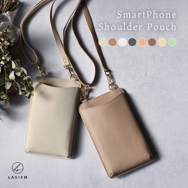 スマホポーチ レディース スマホポシェット スマホショルダー お財布ポシェット お財布ショルダー レザー おしゃれ | LASIEM