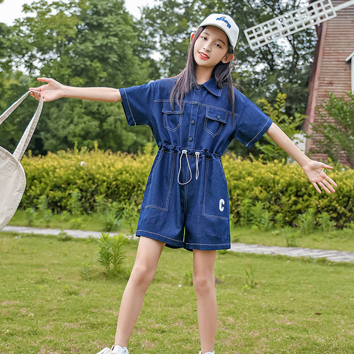 子供服 オーバーオール キッズ デニム オールインワン サロペット