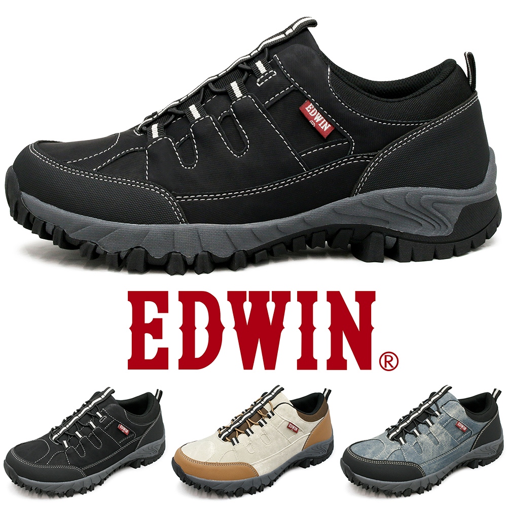EDWIN（エドウィン） スニーカー メンズ 防水 耐滑 トレッキング