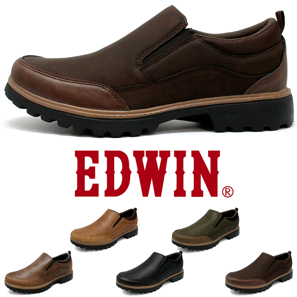 EDWIN（エドウィン） 靴 メンズ 革靴 スニーカー シューズ スリッポン