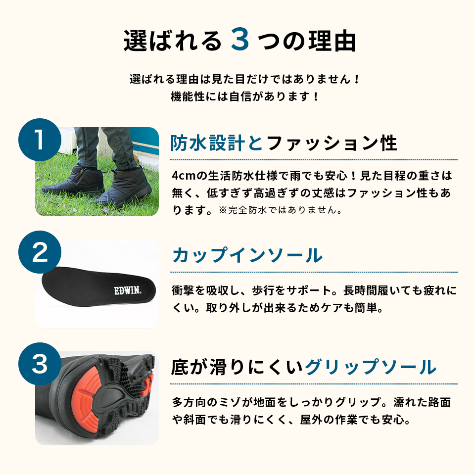 防水 ショート スノーブーツ