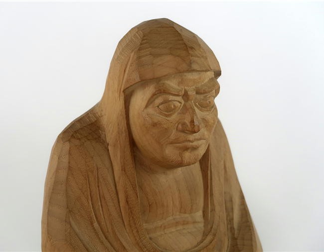 木彫「達磨太師」 仏像 置物 ダルマ : b01 : 森彫刻所 - 通販 - Yahoo 