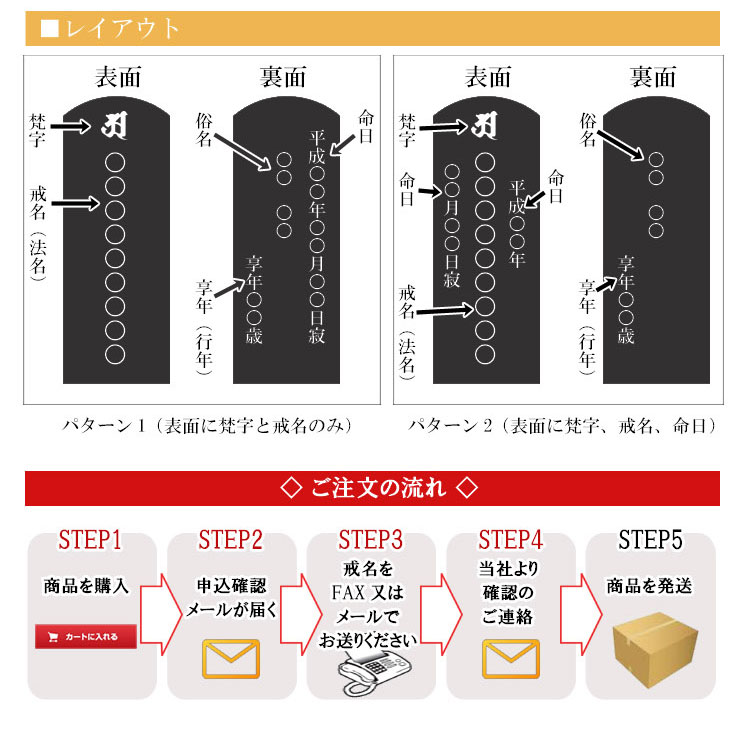 唐木位牌角丸（紫檀　黒檀） 