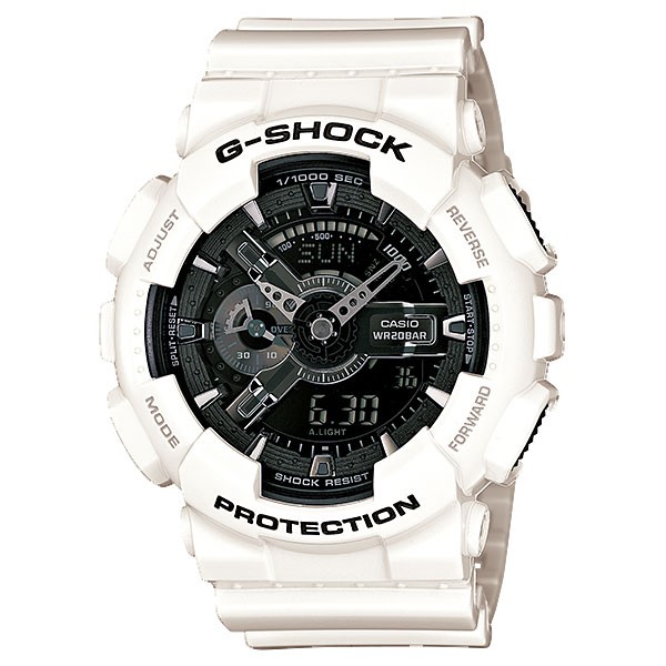 カシオ Gショック CASIO G-SHOCK ホワイト＆ブラックシリーズ GA-110GW-7AJF ビッグフェイス メンズ腕時計 国内正規品  名入れ刻印対応有料 取り寄せ品