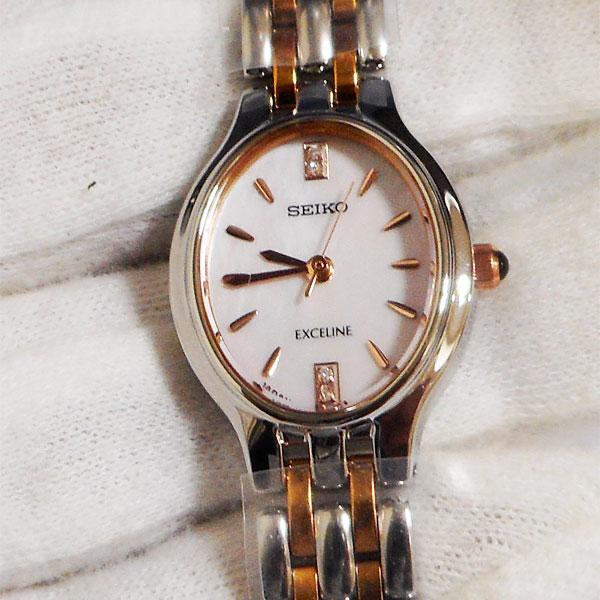 セイコー 女性用 腕時計 SWDX181 楕円形 オーバル 電池時計 SEIKO エク 