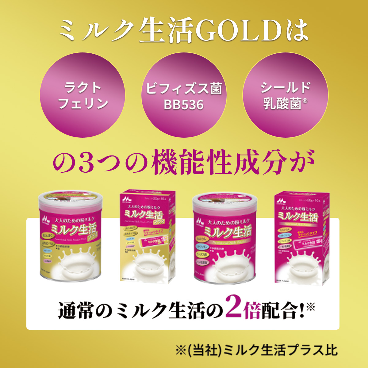 森永乳業 公式 大人のための粉ミルク ミルク生活GOLD 300g(約15