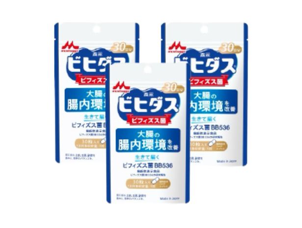腸内環境サプリ ビフィズス菌 サプリ 【公式】森永乳業 乳酸菌 生きて届く ビフィズス菌 BB536 3袋 約90日分 乳酸菌 サプリメント  ビヒダス