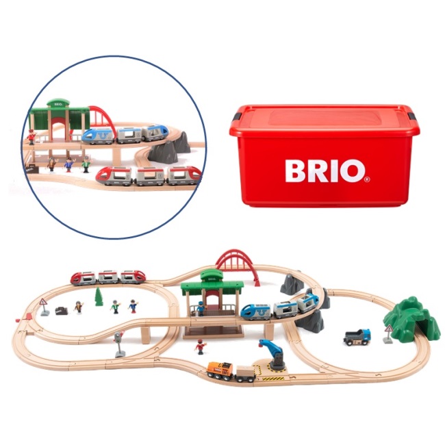 BRIO ブリオ クリスマス 2023年 限定レールセット | ギフト包装 木の 