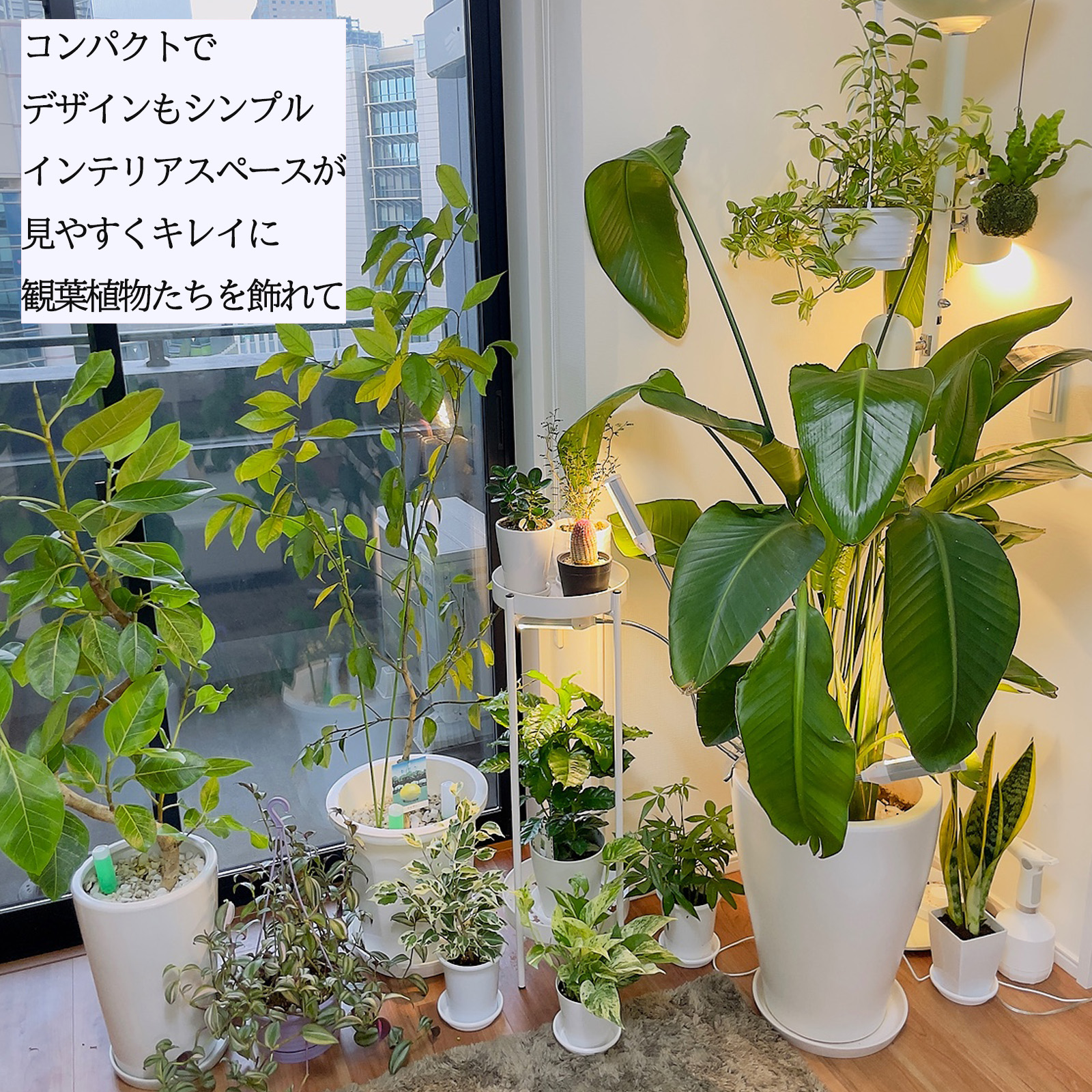 プランタースタンド アイアン 2段 フラワースタンド ハイタイプ 室内用