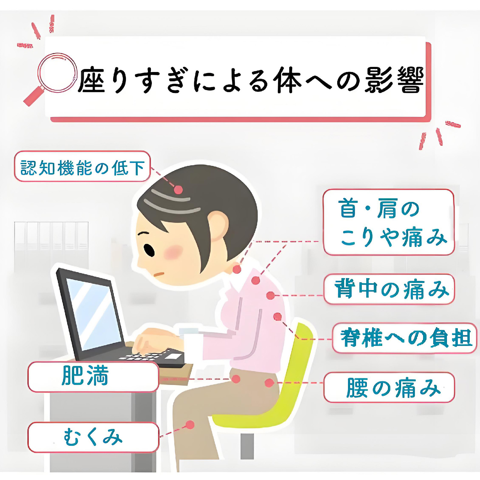 座りすぎの悪影響