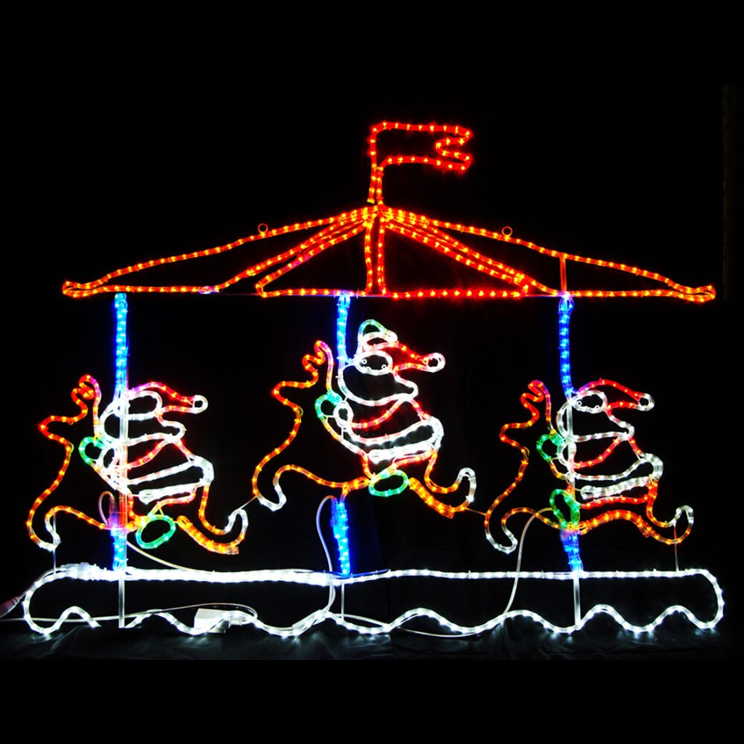 イルミネーション　クリスマスイルミネーション　イルミネーションライト　LEDメリーゴーランド　2Dモチーフ　屋外用　送料無料