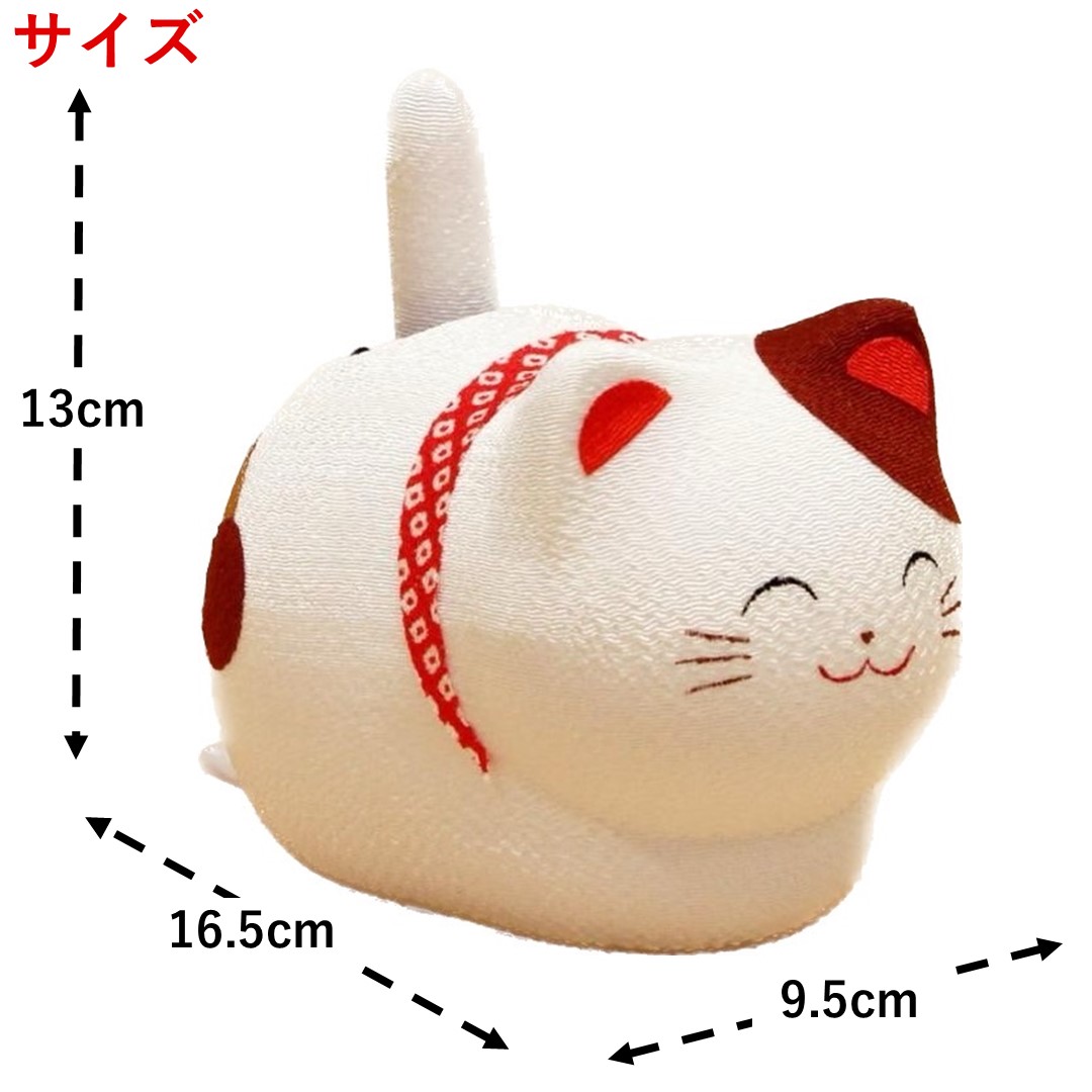 和雑貨 招き猫 ゆらゆらソーラー座り猫（三毛猫）ソーラー電池
