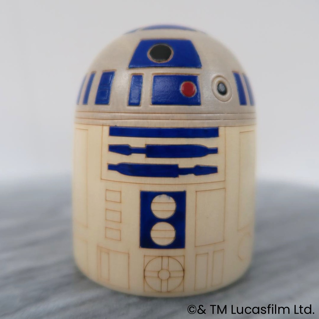 卯三郎作 こけし R2-D2 No-15-5 スターウォーズ : 人形のモリシゲ